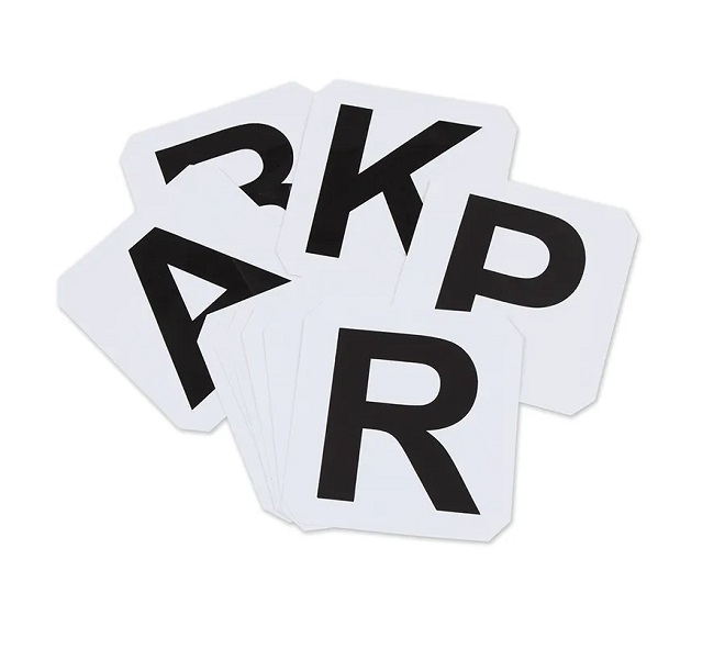 LETTERE  ADESIVE DRESSAGE 8+4*  